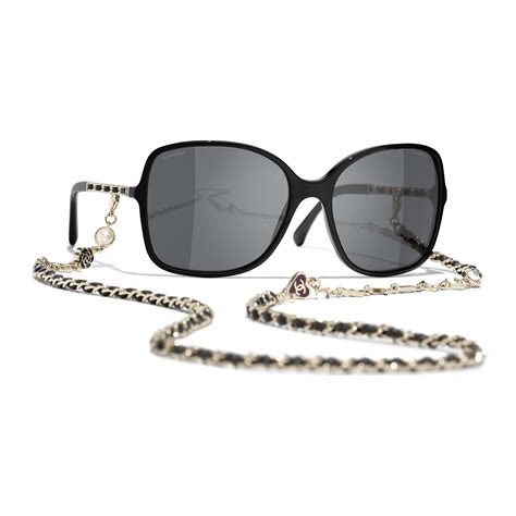 chanel 5210q c501/3c|CHANEL Sunglasses: Square Sunglasses, acetate & lambskin — .